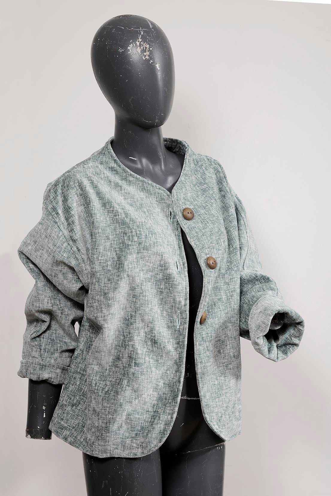 Chaqueta Celeste Gris
