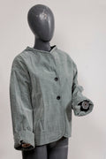 Chaqueta Verde Gris Lineas