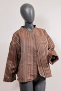 Chaqueta Lineas Café
