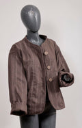 Chaqueta Líneas Café